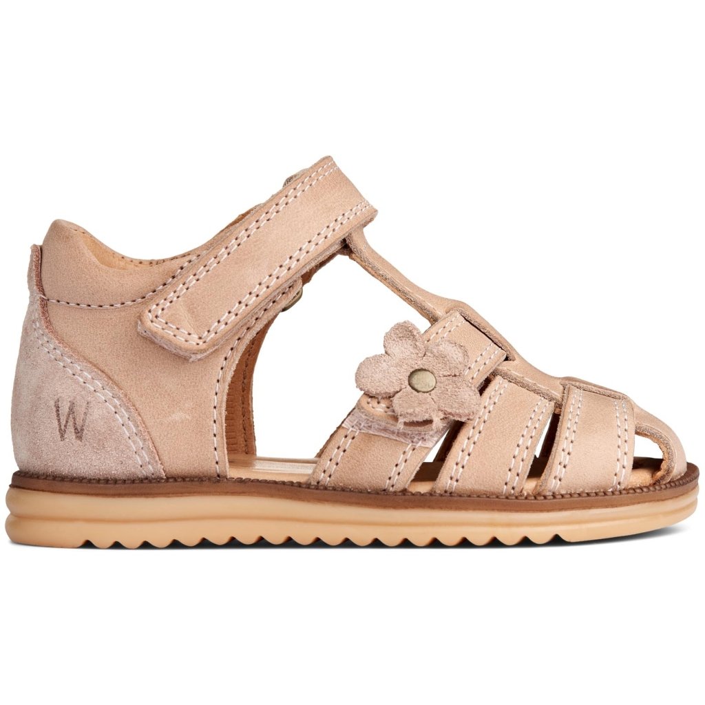 Wheat, Sky Blomster Sandal | Baby - beige rose