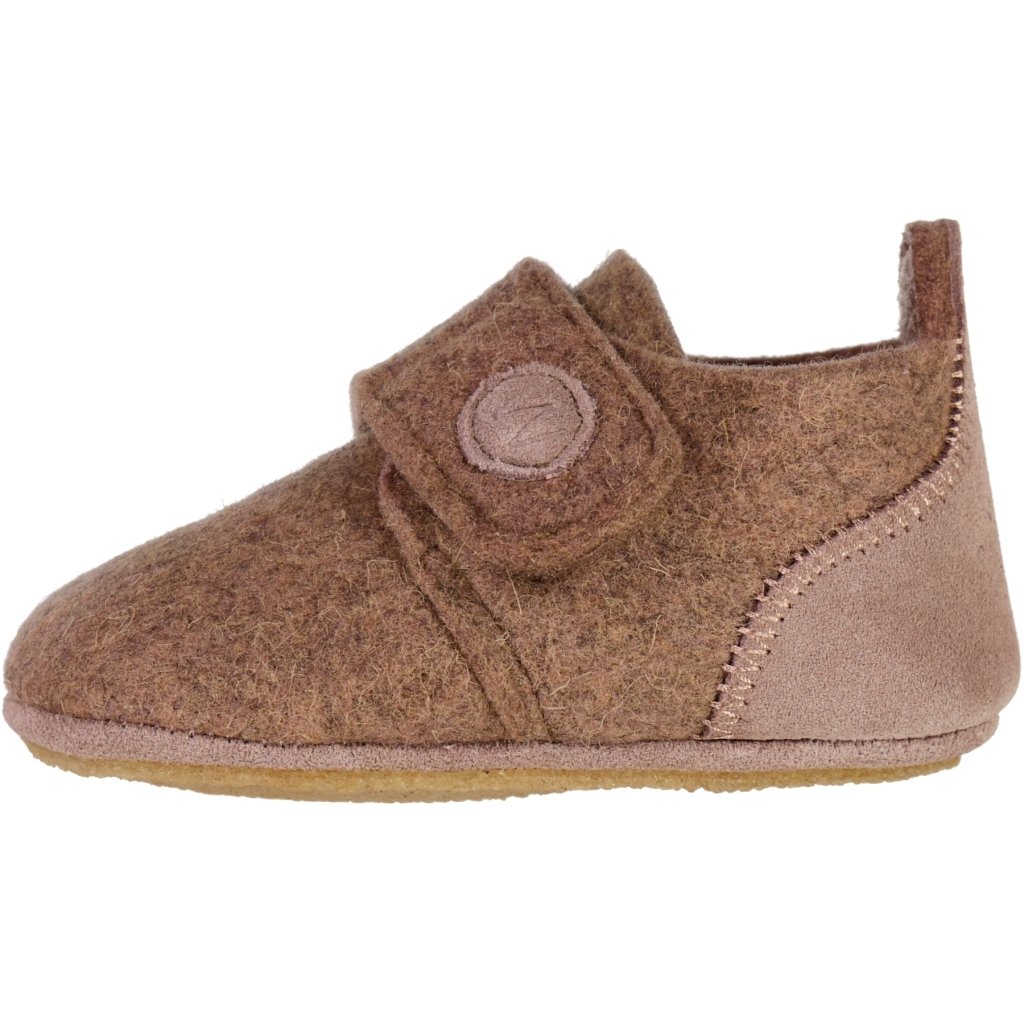 Uld Hjemmesko Wheat- Marlin felt home shoe -Hazel