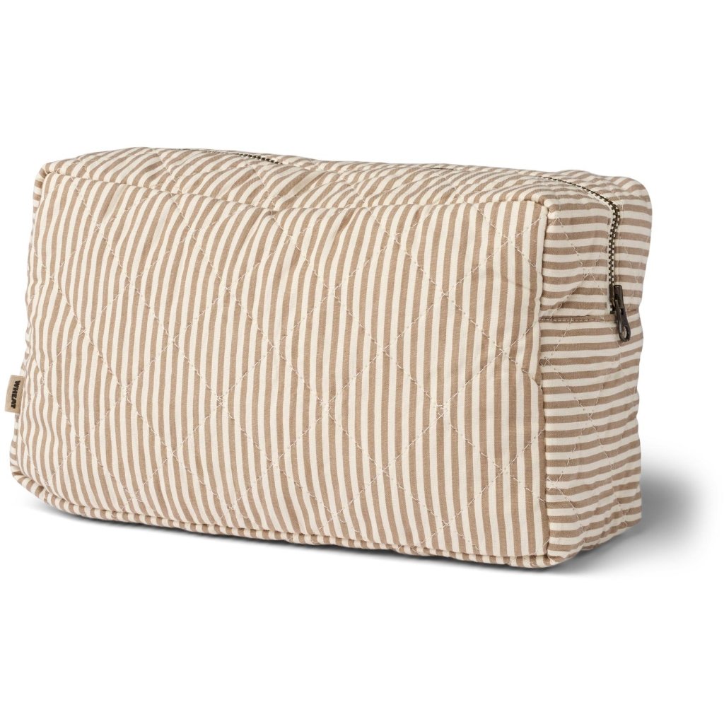 Toilettaske quilted, Zizzy- Cappucino striped7Lille