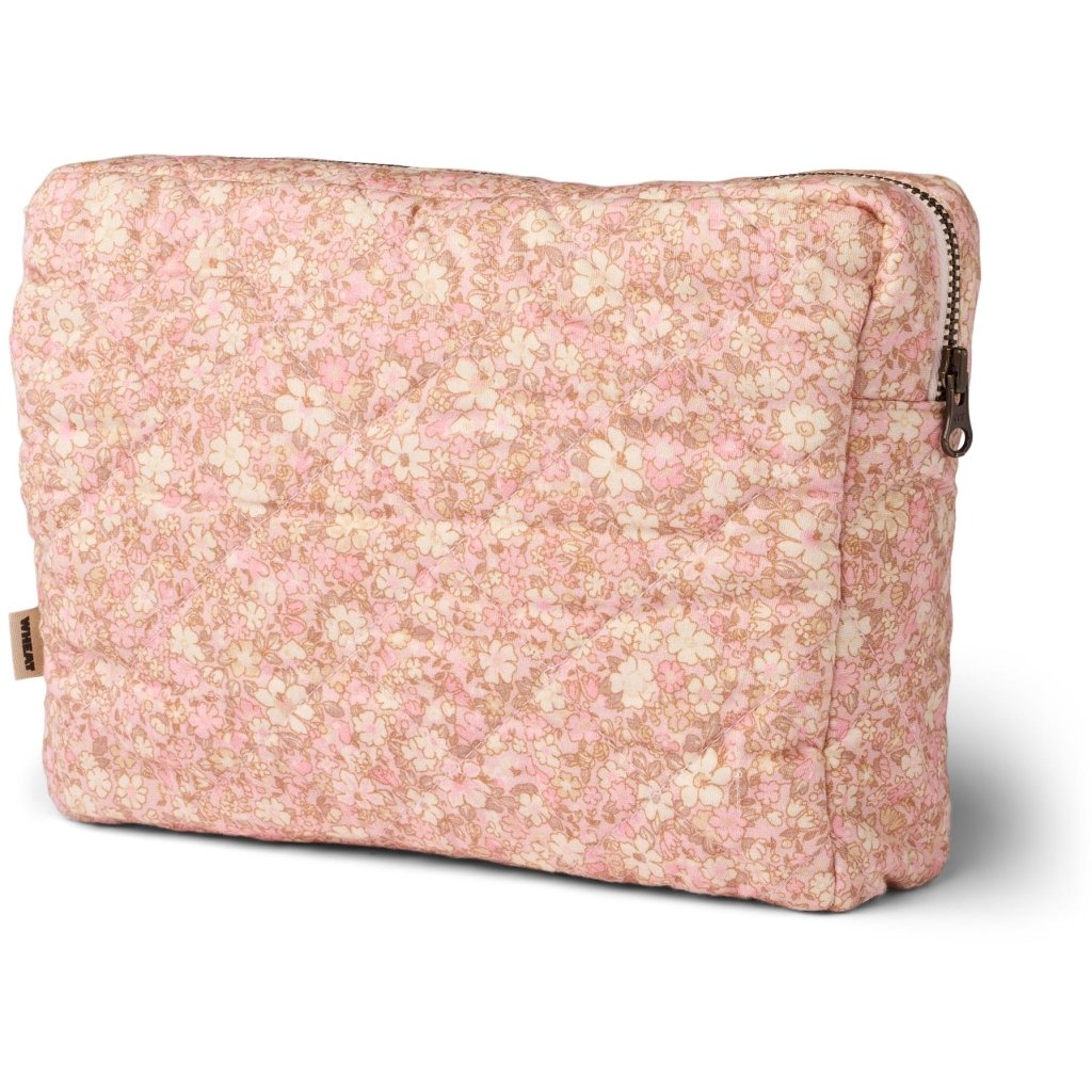 Toilettaske, quilted- Ziggi- Rose flower meadow/Stor