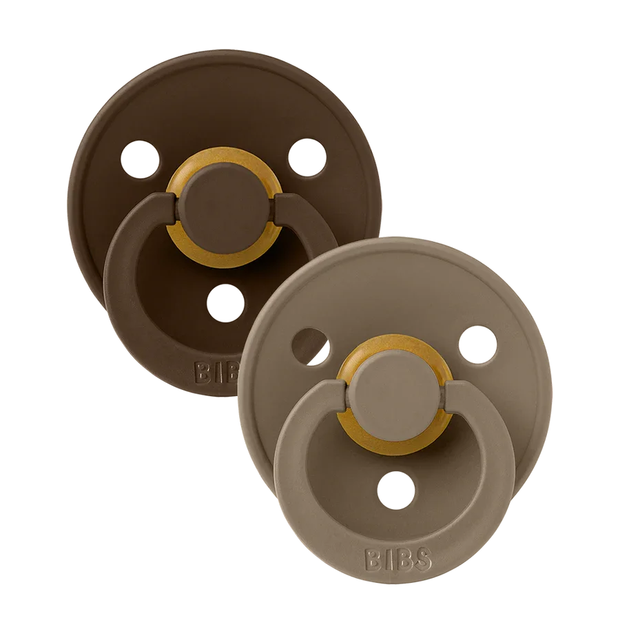 BIBS Colour 2 PACK - Mocha/Dark Oak