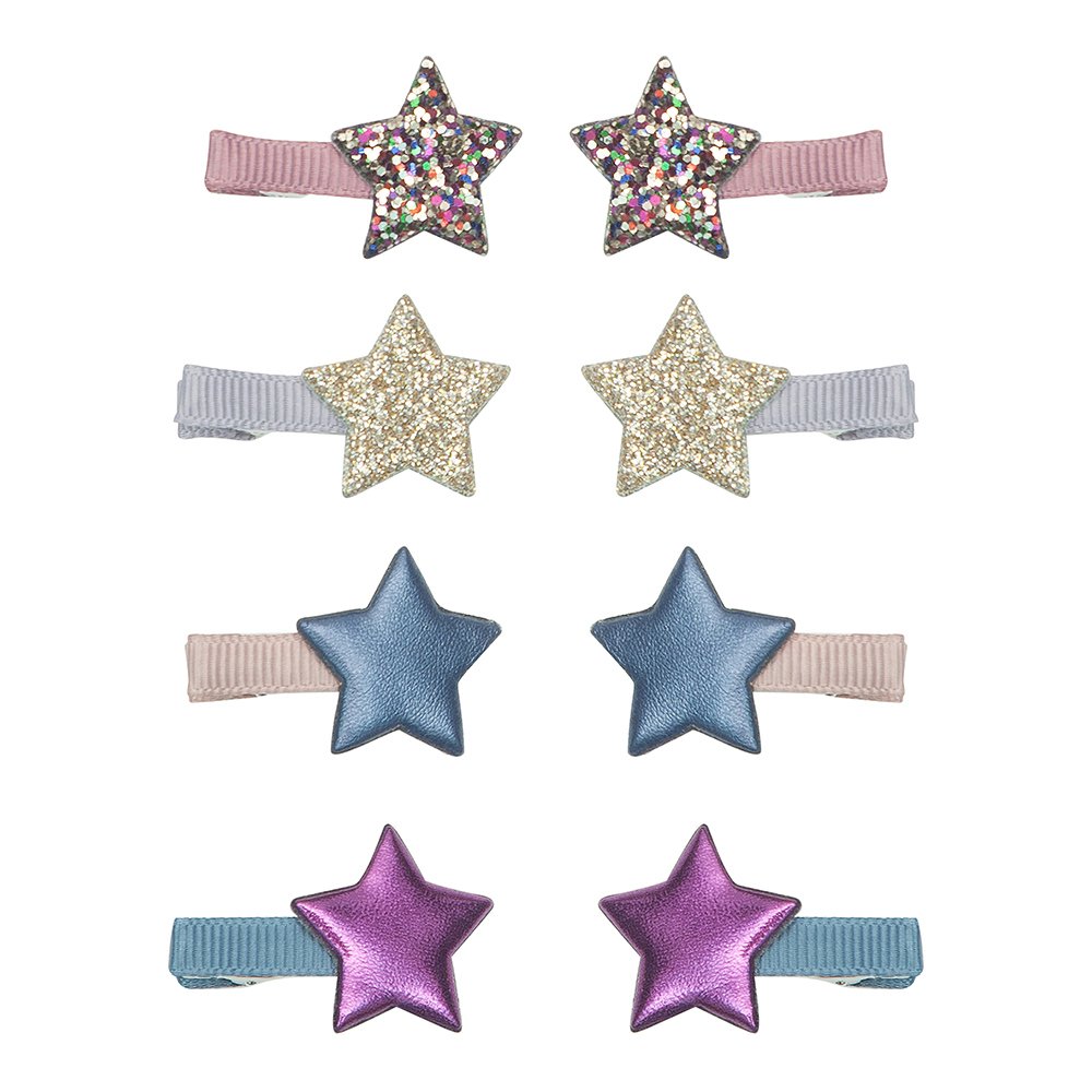 Mimi &amp; Lula - 8 hårclips - Mini Star Ziggy