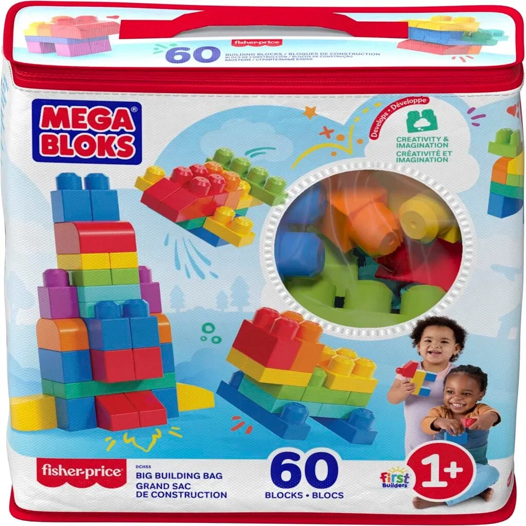 MEGA Bloks First Builders Big Building Bag Blue