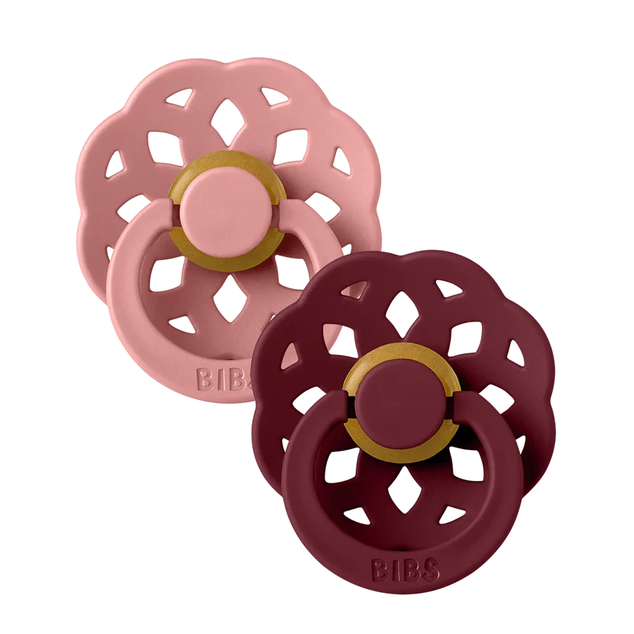 BIBS Boheme 2 PACK - Dusty Pink/Elderberry
