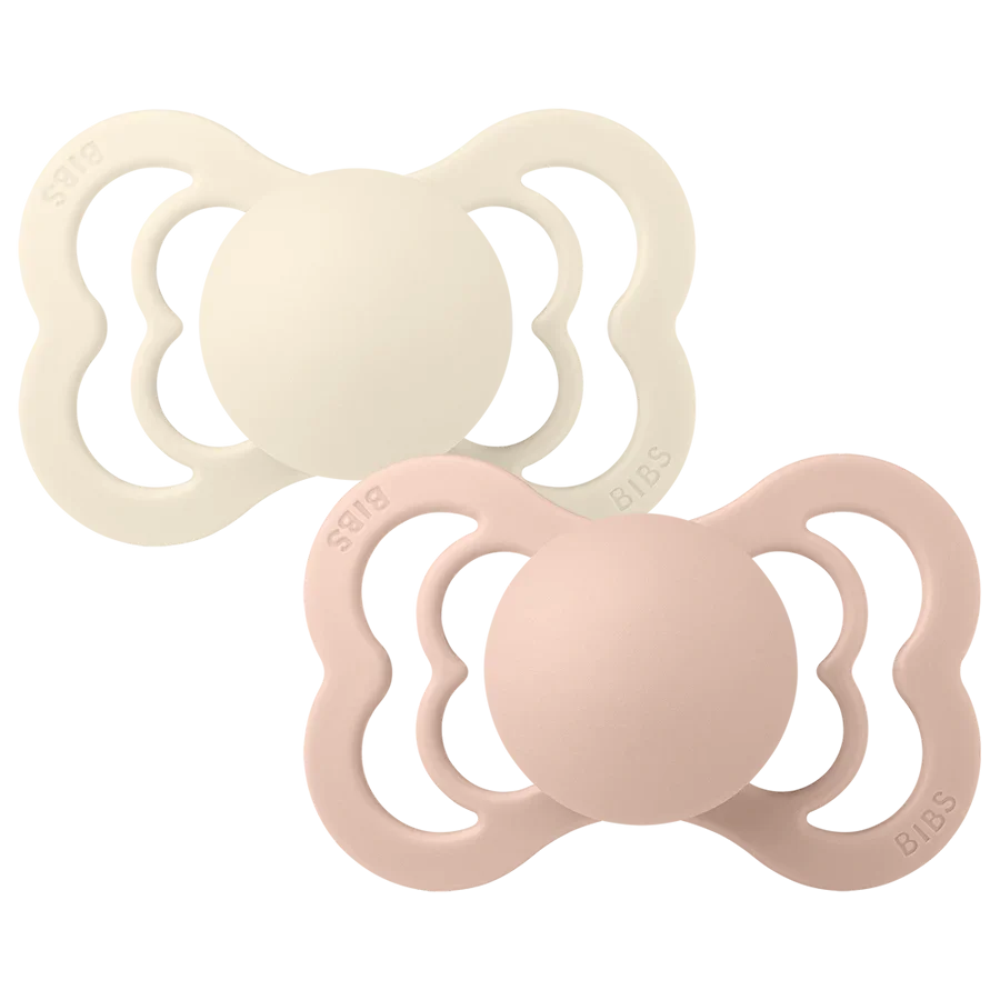 BIBS Supreme 2 PACK - Ivory/Blush latex