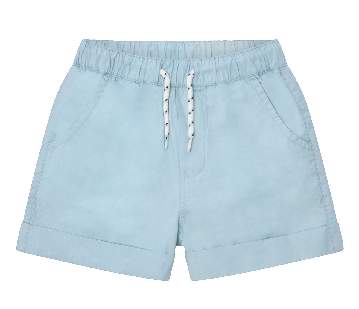 Shorts, Hans solid poplin- Baby blue