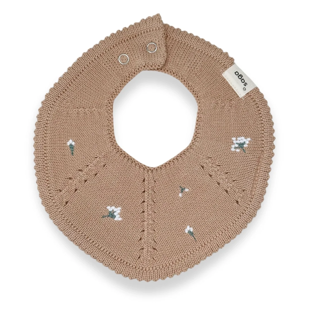 Strikket hagesmk - kologisk bomuld - Nude &amp; Broderi