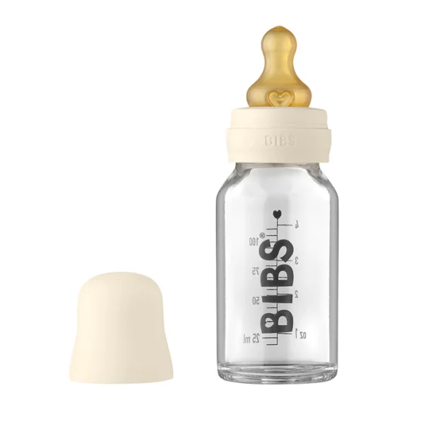 BIBS gls flaske st, 110 ml- Ivory.