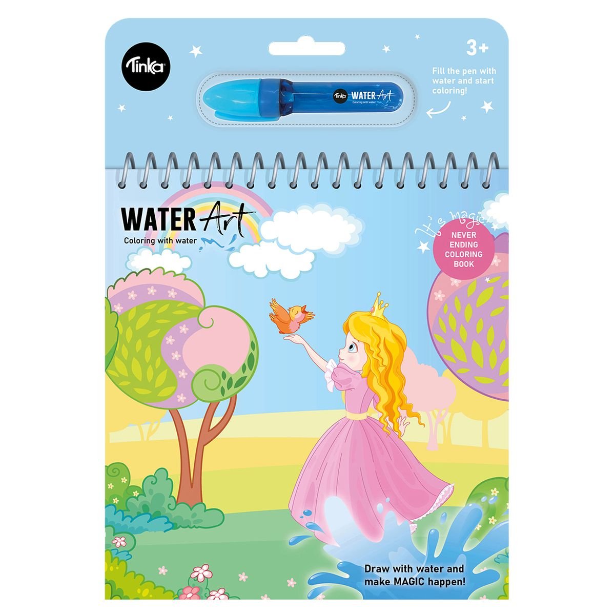 Tinka- Malebog/Water art- Prinsesse Tinka