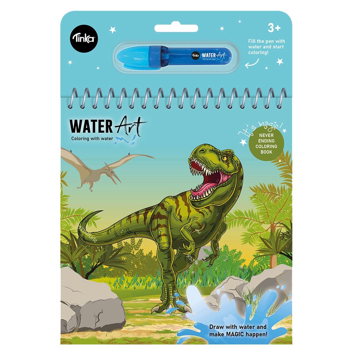 Tinka- Malebog/Water art- Dinosaur