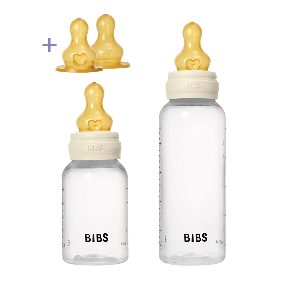 Baby BPA-fri PP Sutteflaske Grow and Flow St 150 ml/270 ml Latex  Ivory