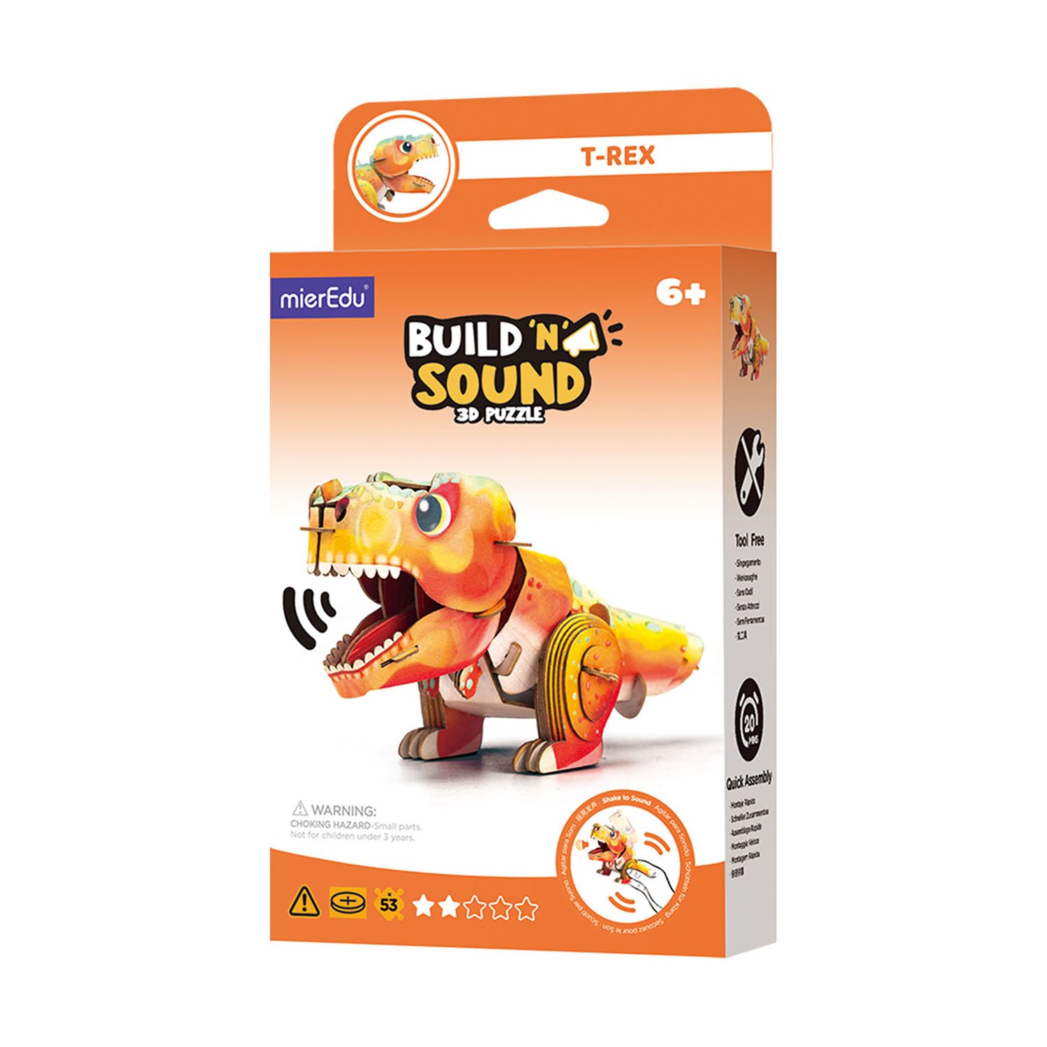 3d puslespil T-rex